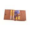 Cestovní kožená peněženka KUBÁT malá hnědá 734643 písek (5)