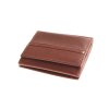 Cestovní kožená peněženka KUBÁT malá koňaková 734642 Kaštan
