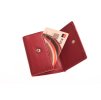DámskáPánská mini kožená ručně vyrobená peněženka KUBÁT Mia červená 7140462 (6)
