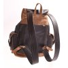 Kožený ručně vyrobený batoh KUBÁT Honza černý hnědý 204311 (6)