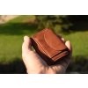 DámskáPánská mini kožená ručně vyrobená peněženka KUBÁT Mia koňaková 7140442 (9)