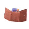 DámskáPánská mini kožená ručně vyrobená peněženka KUBÁT Mia koňaková 7140442 (5)