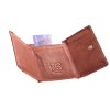 DámskáPánská mini kožená ručně vyrobená peněženka KUBÁT Mia koňaková 7140442 (6)