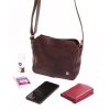 Dámská kožená ručně vyrobená kabelka KUBÁT přes rameno Cinka hnědá 59132 (5)