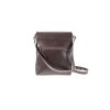 hnědá kožená pánská dámská taška přes rameno Helimann český výrobek Kubát 56824