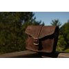 Dámská Kožená ručně vyrobená kabelka KUBÁT Ája tmavě hnědá 107332 (7)