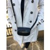 malá černá kožená kabelka dámská crossbody český výrobek Kubát 11212