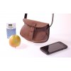 malá hnědá kožená kabelka dámská crossbody český výrobek Kubát 112332 (3)
