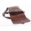 hnědá kožená pánská brašna taška přes rameno na iPad tablet 10 český výrobek Kubát 58024 (8)