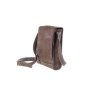 malá hnědá kožená taška kabela přes rameno Mošna český výrobek Kubát 197332