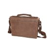 pánská hnědá kožená brašna na notebook 15" český výrobek Kubát 557332
