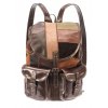 Kožený ručně vyrobený batoh KUBÁT - sešívaný z kousků |hnědý| 201871