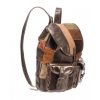 Kožený ručně vyrobený batoh KUBÁT - sešívaný z kousků |hnědý| 201871