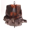 Kožený ručně vyrobený batoh KUBÁT sešívaný z kousků hnědý 201871