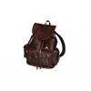 velký hnědý kožený batoh víceúčelový český výrobek Kubát 20421