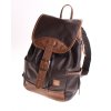 hnědý kožený batoh kapsy na lahev český výrobek Kubát 212334 (2)