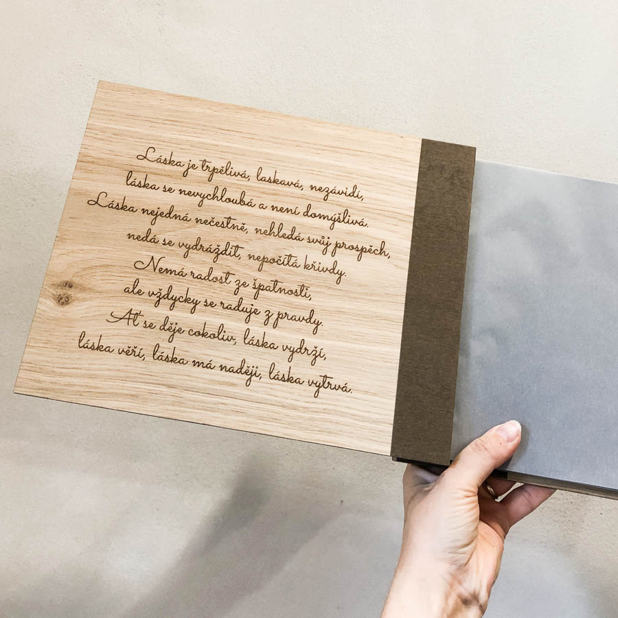 Personalizované fotoalbum – zadná strana