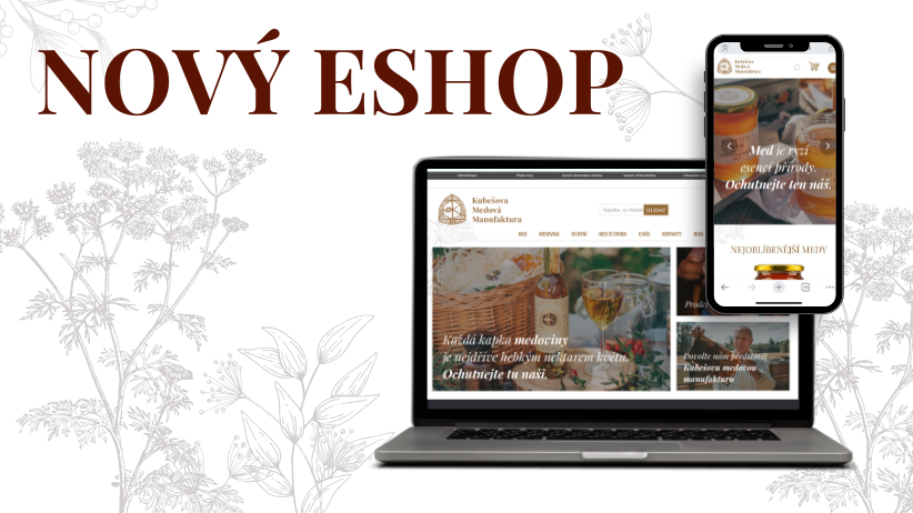 Máme nový e-shop aneb ještě pohodlnější medové nakupování