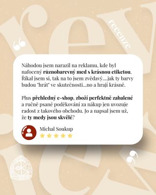 🐝 Nedávno nám přistála recenze, která nám udělala opravdu velkou radost. Takové zprávy člověka zahřejí, protože potvrzují,...