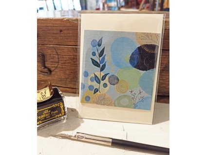 Přáníčko "Abstrakce" 14,5cm x 14,5cm