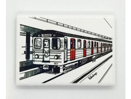 keramicky magnet pražské metro