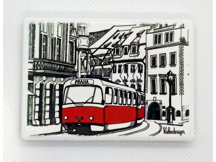 keramicky magnet tramvaj