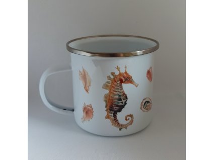 Plechový hrneček mořský koník