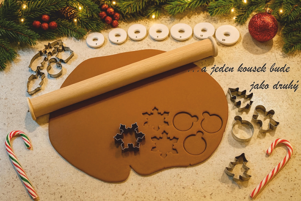 váleček na přesnou tloušťku těsta