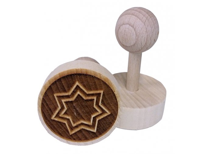 Dřevěné razítko na sušenky - hvězdička