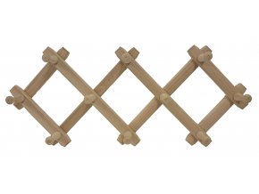 Rozkládací dřevěný věšák 82 x 31 cm, světlý