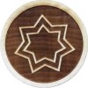 Dřevěné razítko na sušenky - hvězdička