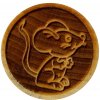 Dřevěné razítko na sušenky - myška
