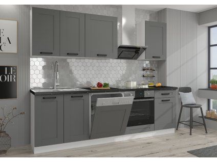 Kuchyňská linka 250 cm Luna 3 dust grey