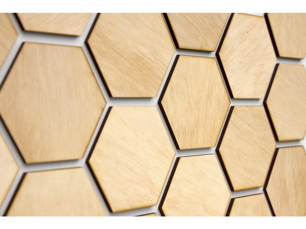Hexagon M světlý dub