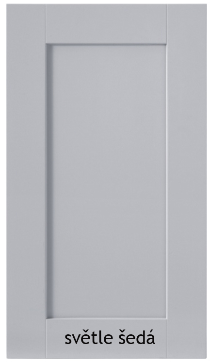 PLATE kuchyňská skříňka DK-80/82 Barva dvířka: světle šedá, barva korpusu: bílá alpská