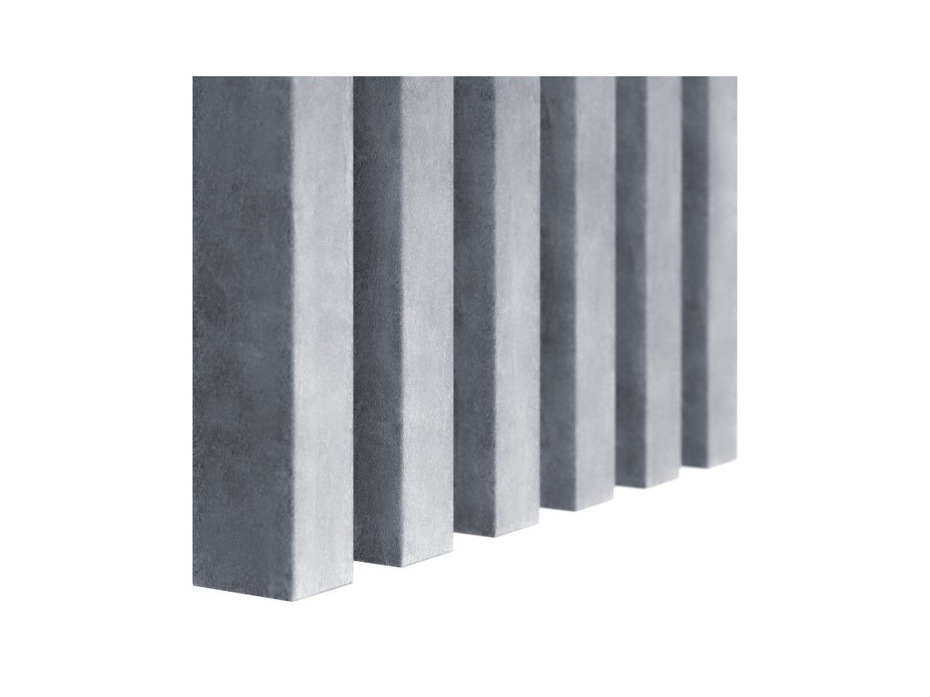 dřevěné lamely - beton, 3 x 4 x 275 cm