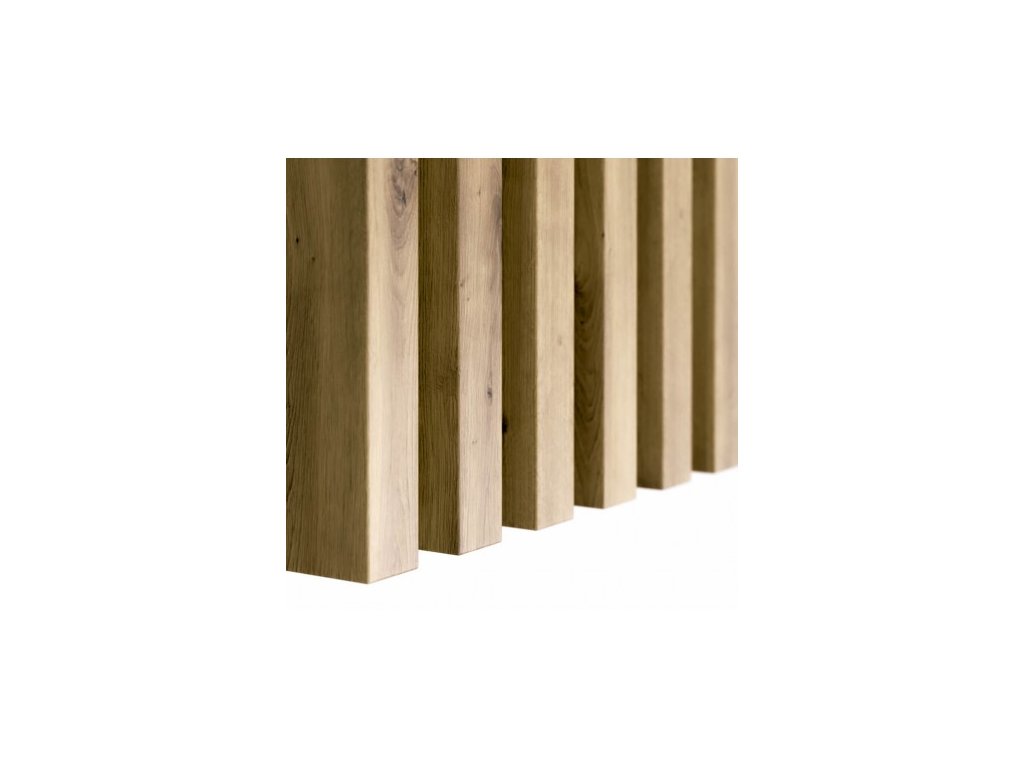 dřevěné lamely - dub artisan, 3 x 4 x 275 cm