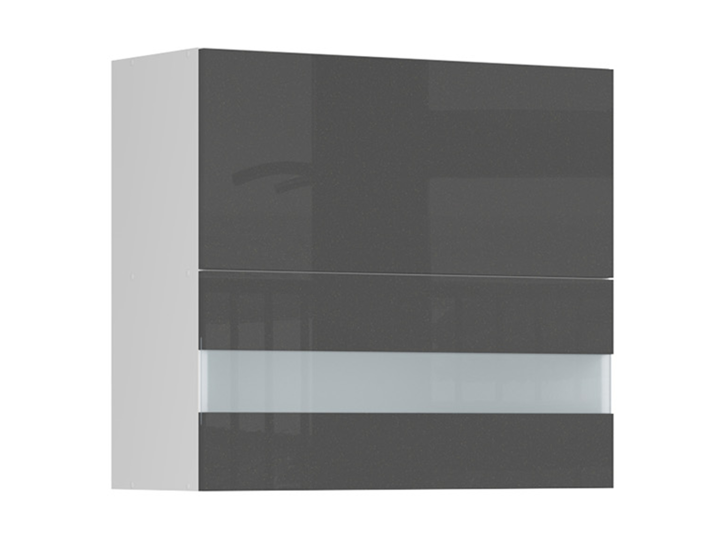 TAPO SPECIAL kuchyňská skříňka G2O-80/72-OV/O Barva dvířka: grafit ecru lesk, barva korpusu: bílá alpská