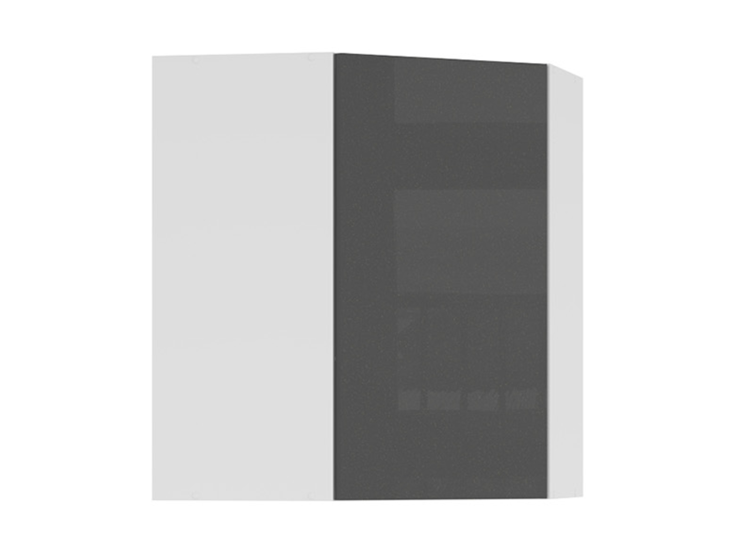 TAPO SPECIAL kuchyňská skříňka GNWU-60/72 Barva dvířka: grafit ecru lesk, barva korpusu: bílá alpská