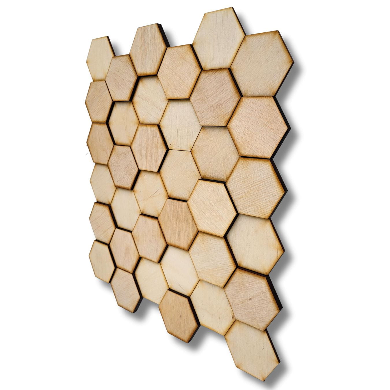 Dřevěná mozaika HEXAGON obklad - světlý dub
