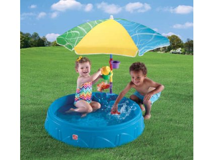 step2 bazen 2v1 s deštníkem a pískovištěm pro děti pool 716000