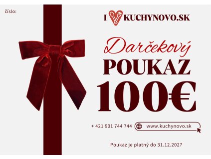 Darčeková poukážka v hodnote 100 €