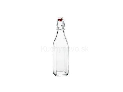 SWING hranatá fľaša s uzáverom, 1000 ml
