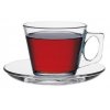 PASABAHCE VELA Šálka na kávu s podšálkou sklo 195 ml, 12 ks