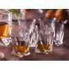 Bohemia Crystal Quadro sada pohárov na whisky 340 ml, 6 ks