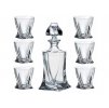Bohemia Crystal Quadro set na whisky, 7 ks