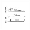Kliešte na nechty s pilníkom Tramontina - 8cm