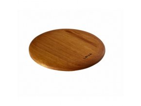 LAVA METAL Dřevěné iroko prkénko pod hrnec 20 cm - magnetické