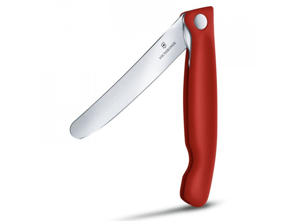 Victorinox Swiss Classic skládací svačinový nůž, červený, rovné ostří