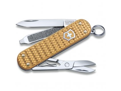 Victorinox Classic SD Precious Alox, Mosazně zlatá